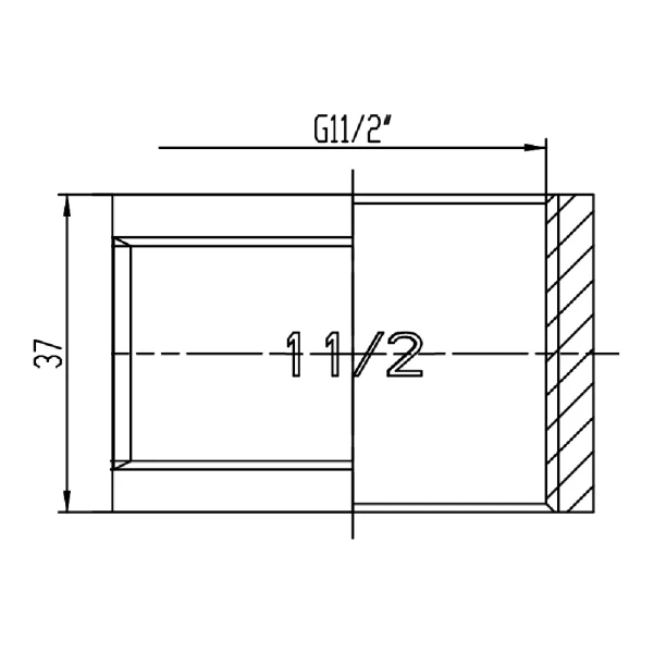 Муфта Thermo Alliance Forte 1 1/2 ВВ SF35640 - 1 фото