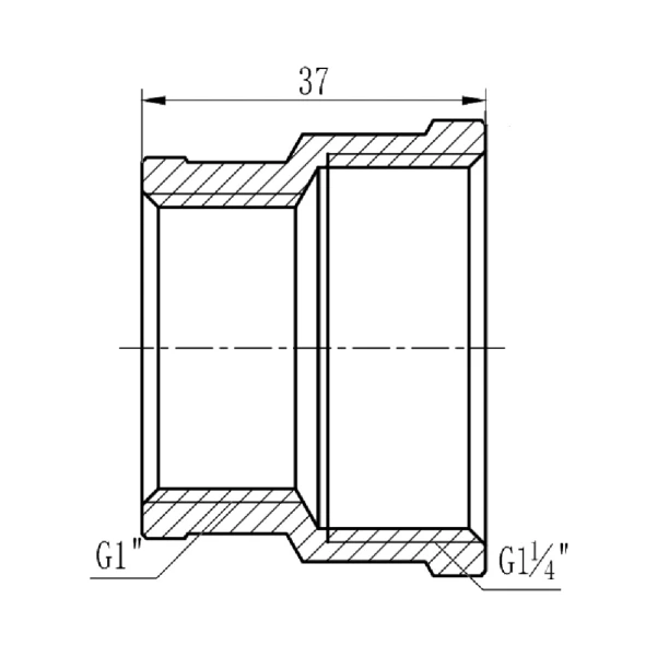 Муфта редукционная Thermo Alliance Forte 1 1/4х1" ВВ SF3573225 - 1 фото