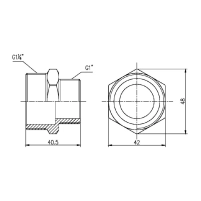 Ниппель редукционный Thermo Alliance Forte 1 1/4х1" SF3593225 - 1 фото