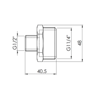 Ниппель редукционный Thermo Alliance Forte 1 1/4х1/2" SF3593215 - 1 фото
