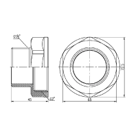 Перехід Thermo Alliance Forte 2"х1" 1/2 ВЗ SF3605040 - 1 фото