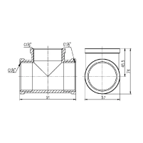 Тройник Thermo Alliance Forte 1" 1/2 ВВ SF36140 - 1 фото