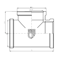 Тройник Thermo Alliance Forte 1" 1/4 ВВ SF36132 - 1 фото