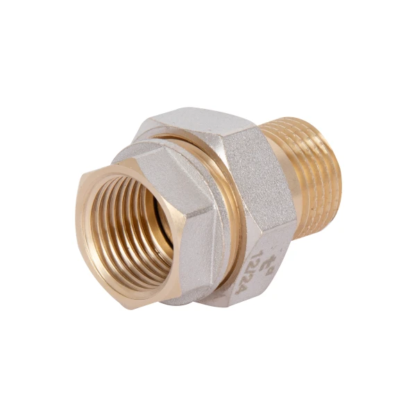 Сгон-американка Thermo Alliance Base 1/2"ВН никель, прямой SD190W15 - 2 фото