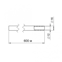 Труба для тёплого пола Thermo Alliance из сшитого полиэтилена PEX-a EVOH 16x2.0 мм (600 м) TAS00316600 - 1 фото