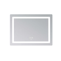 Дзеркало Lidz Kubis (KU2) 700х500 з LED-підсвічуванням Touch, з антизапотіванням, з димером, рег. яскравості LD78LF90448486 - 3 фото