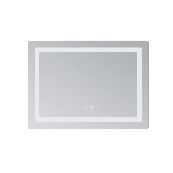 Дзеркало Lidz Kubis (KU2) 700х500 з LED-підсвічуванням Touch, з антизапотіванням, з димером, рег. яскравості LD78LF90448486 - 2 фото
