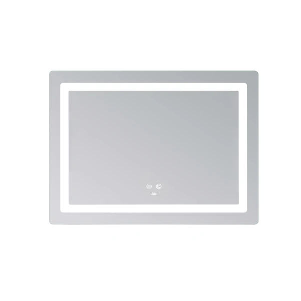 Дзеркало Lidz Kubis (KU2) 700х500 з LED-підсвічуванням Touch, з антизапотіванням, з димером, рег. яскравості LD78LF90448486 - 3 фото