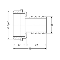 Штуцер Thermo Alliance Standart 18х3/4" НР SD4272018 - 1 фото