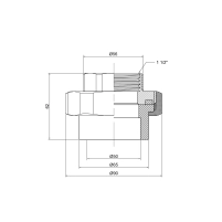 Сгон "Американка" PPR Thermo Alliance 50х1" 1/2 ВР - 1 фото