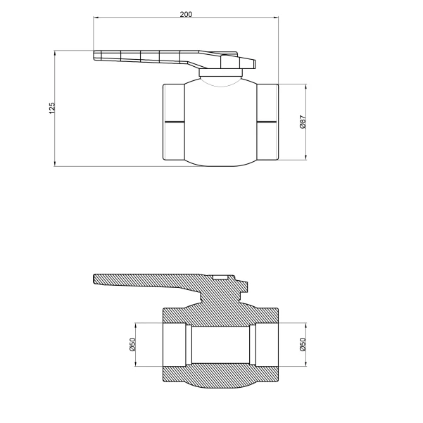 Кран кульовий PPR Thermo Alliance 50 - 1 фото