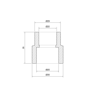 Муфта PPR Thermo Alliance 25х20 - 1 фото