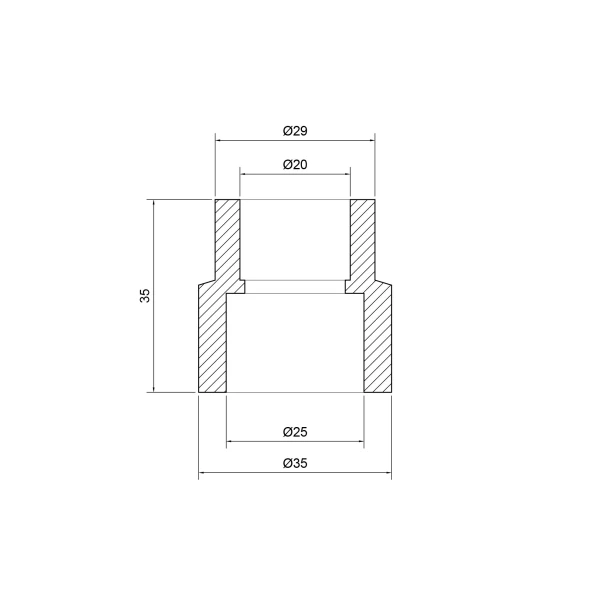 Муфта PPR Thermo Alliance 25х20 - 1 фото