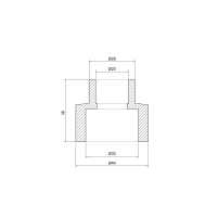 Муфта PPR Thermo Alliance 32х20 - 1 фото