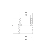 Муфта PPR Thermo Alliance 32х25 - 1 фото