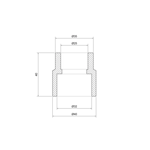 Муфта PPR Thermo Alliance 32х25 - 1 фото