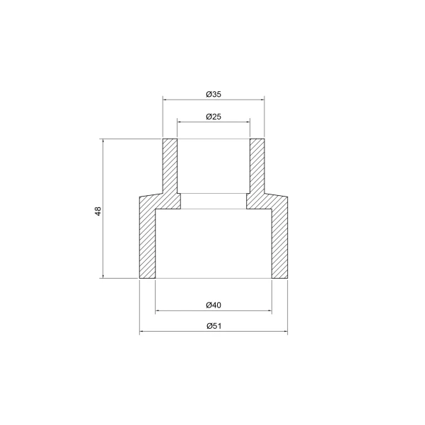 Муфта PPR Thermo Alliance 40х25 - 1 фото