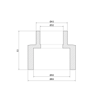 Муфта PPR Thermo Alliance 50х32 - 1 фото