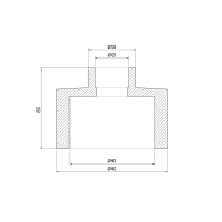 Муфта PPR Thermo Alliance 63х25 - 1 фото