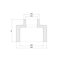 Муфта PPR Thermo Alliance 63х32 - 1 фото