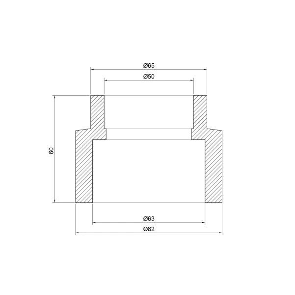 Муфта PPR Thermo Alliance 63х50 - 1 фото