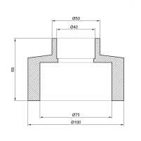 Муфта PPR Thermo Alliance 75х40 - 1 фото