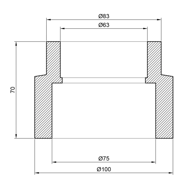 Муфта PPR Thermo Alliance 75х63 - 1 фото