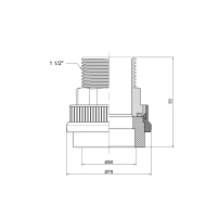 Муфта PPR Thermo Alliance 50х1" 1/2 ЗР - 1 фото
