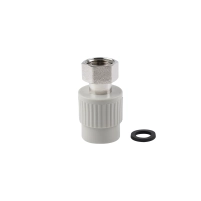 Муфта PPR Thermo Alliance с накидной гайкой 20х1/2" - 2 фото