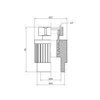 Муфта PPR Thermo Alliance с накидной гайкой 25х3/4" - 1 фото