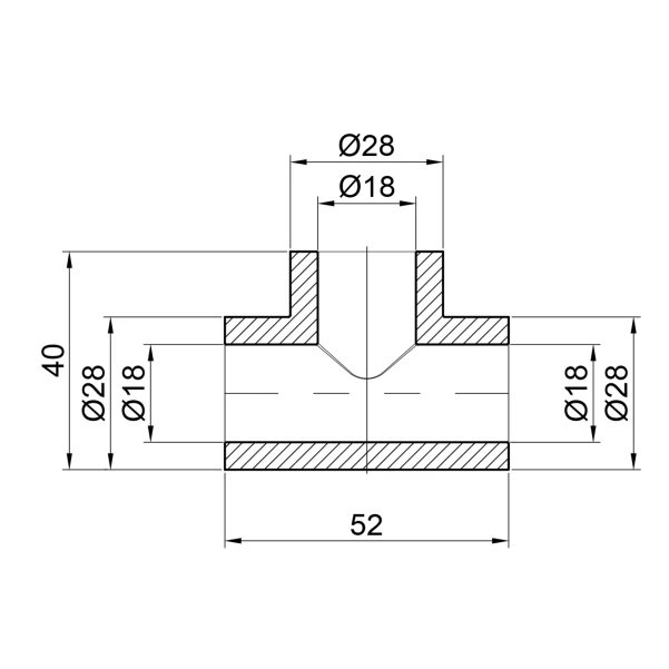 Тройник PPR Thermo Alliance 20 - 1 фото