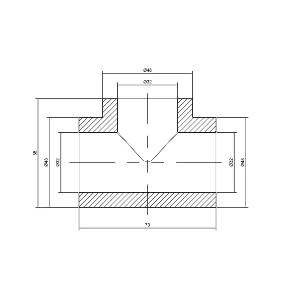 Тройник PPR Thermo Alliance 32 - 1 фото