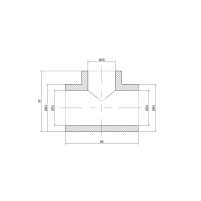 Трійник PPR Thermo Alliance 32х25х32 - 1 фото