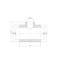 Тройник PPR Thermo Alliance 40х20х40 - 1 фото