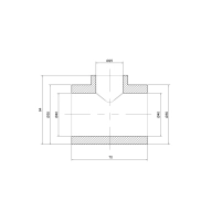 Тройник PPR Thermo Alliance 40х25х40 - 1 фото