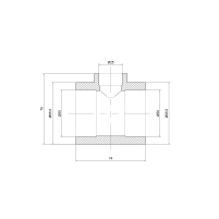 Тройник PPR Thermo Alliance 50х25х50 - 1 фото