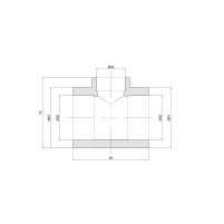 Тройник PPR Thermo Alliance 50х32х50 - 1 фото