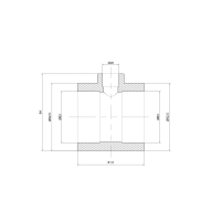Тройник PPR Thermo Alliance 63х20х63 - 1 фото