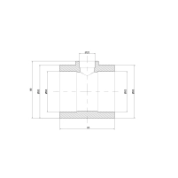 Тройник PPR Thermo Alliance 63х25х63 - 1 фото
