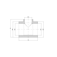 Тройник PPR Thermo Alliance 63х40х63 - 1 фото