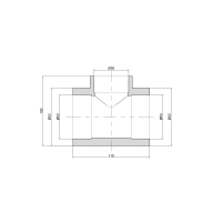 Тройник PPR Thermo Alliance 63х50х63 - 1 фото