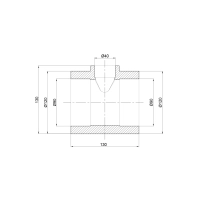 Тройник PPR Thermo Alliance 90х40х90 - 1 фото