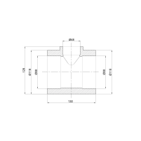 Тройник PPR Thermo Alliance 90х50х90 - 1 фото