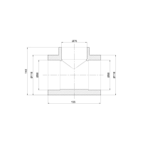 Тройник PPR Thermo Alliance 90х75х90 - 1 фото