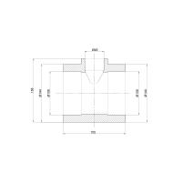 Трійник PPR Thermo Alliance 110х50х110 - 1 фото