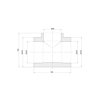 Трійник PPR Thermo Alliance 110х90х110 - 1 фото