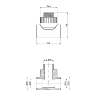 Трійник PPR Thermo Alliance 25х3/4"х25 ЗР - 1 фото