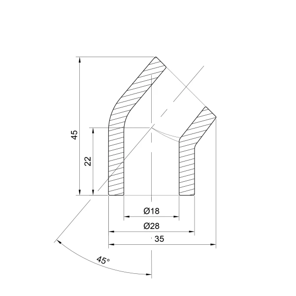 Кутик PPR Thermo Alliance 20, 45° - 1 фото