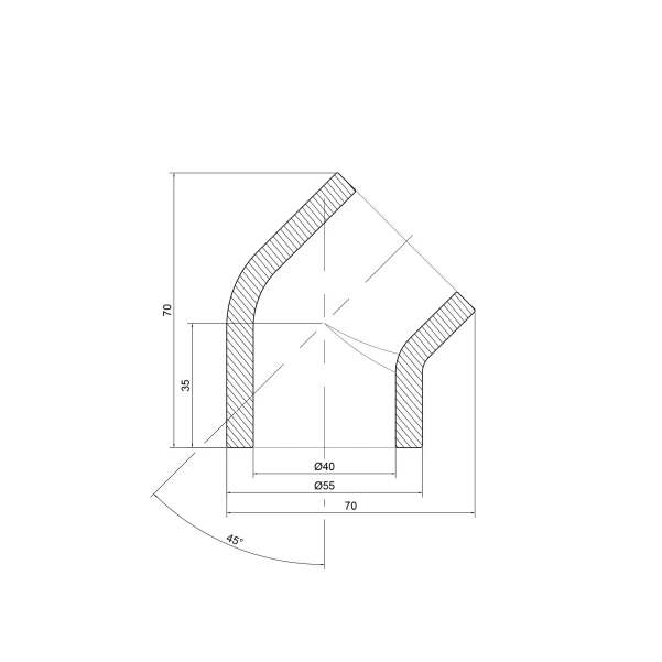 Уголок PPR Thermo Alliance 40, 45° - 1 фото