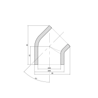 Уголок PPR Thermo Alliance 50, 45° - 1 фото